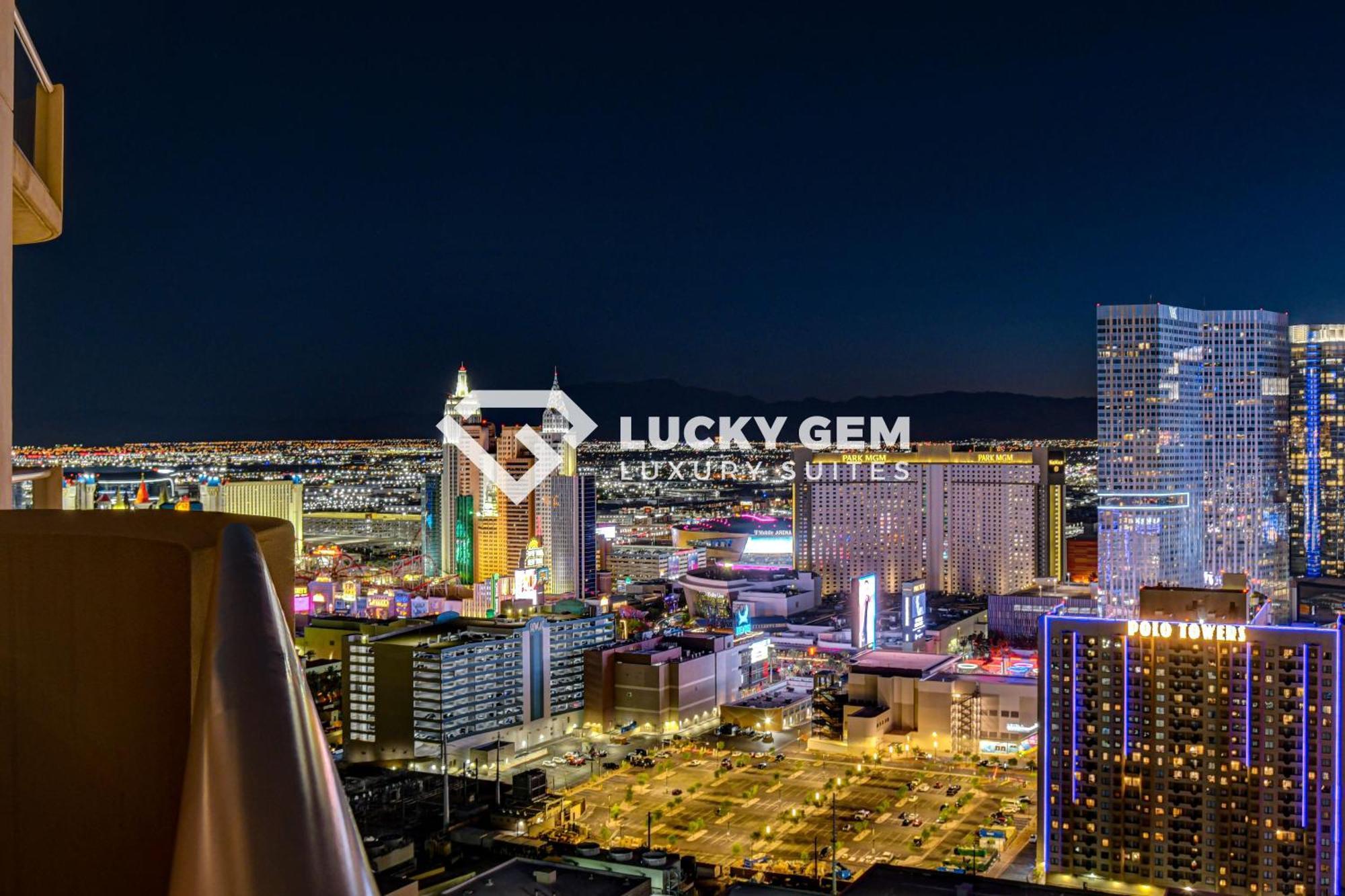 Lucky Gem Penthouse & Luxury Suites At Signature Resort, Balcony Strip View 3505 Las Vegas Exteriör bild