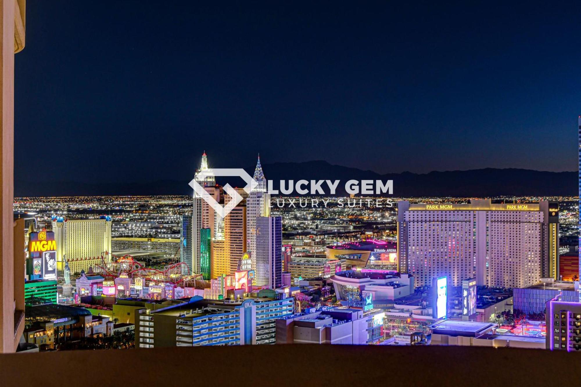 Lucky Gem Penthouse & Luxury Suites At Signature Resort, Balcony Strip View 3505 Las Vegas Exteriör bild