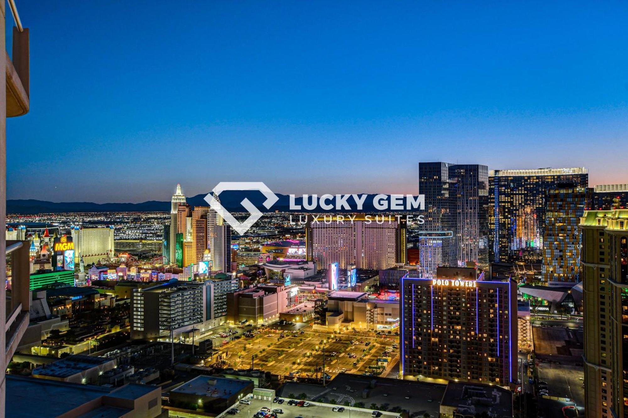 Lucky Gem Penthouse & Luxury Suites At Signature Resort, Balcony Strip View 3505 Las Vegas Exteriör bild